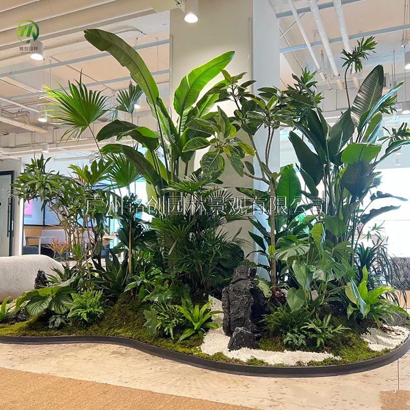 亚热带风格仿真绿植造景