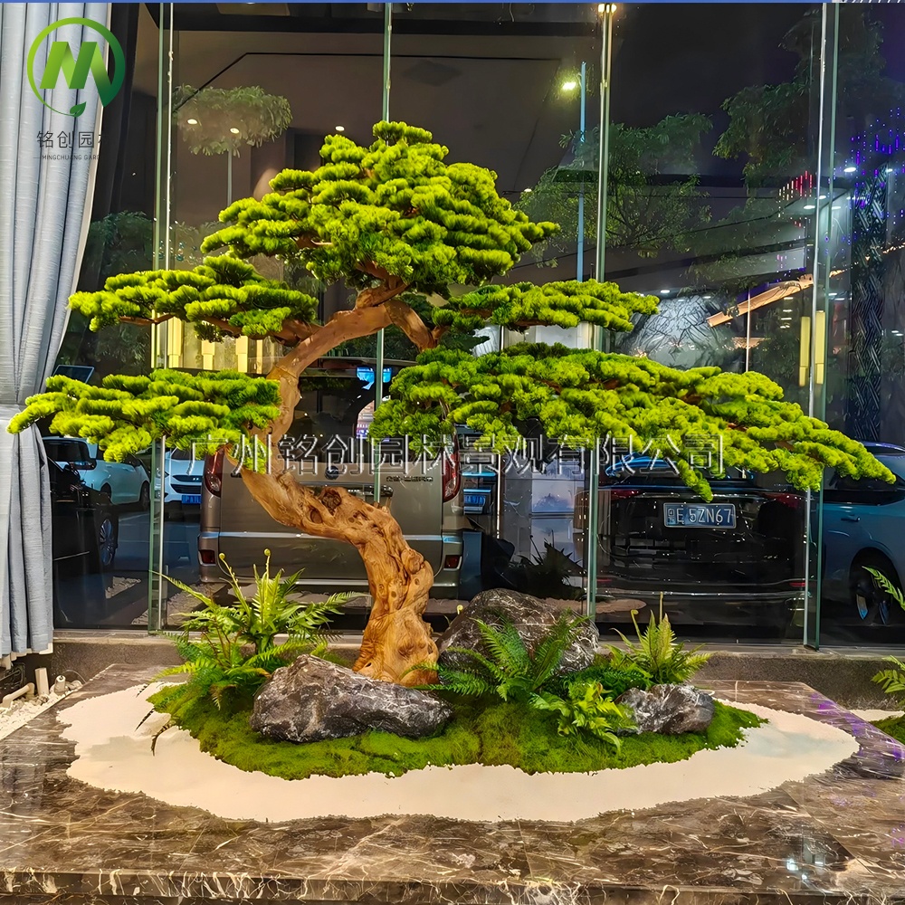 仿真迎客松造景